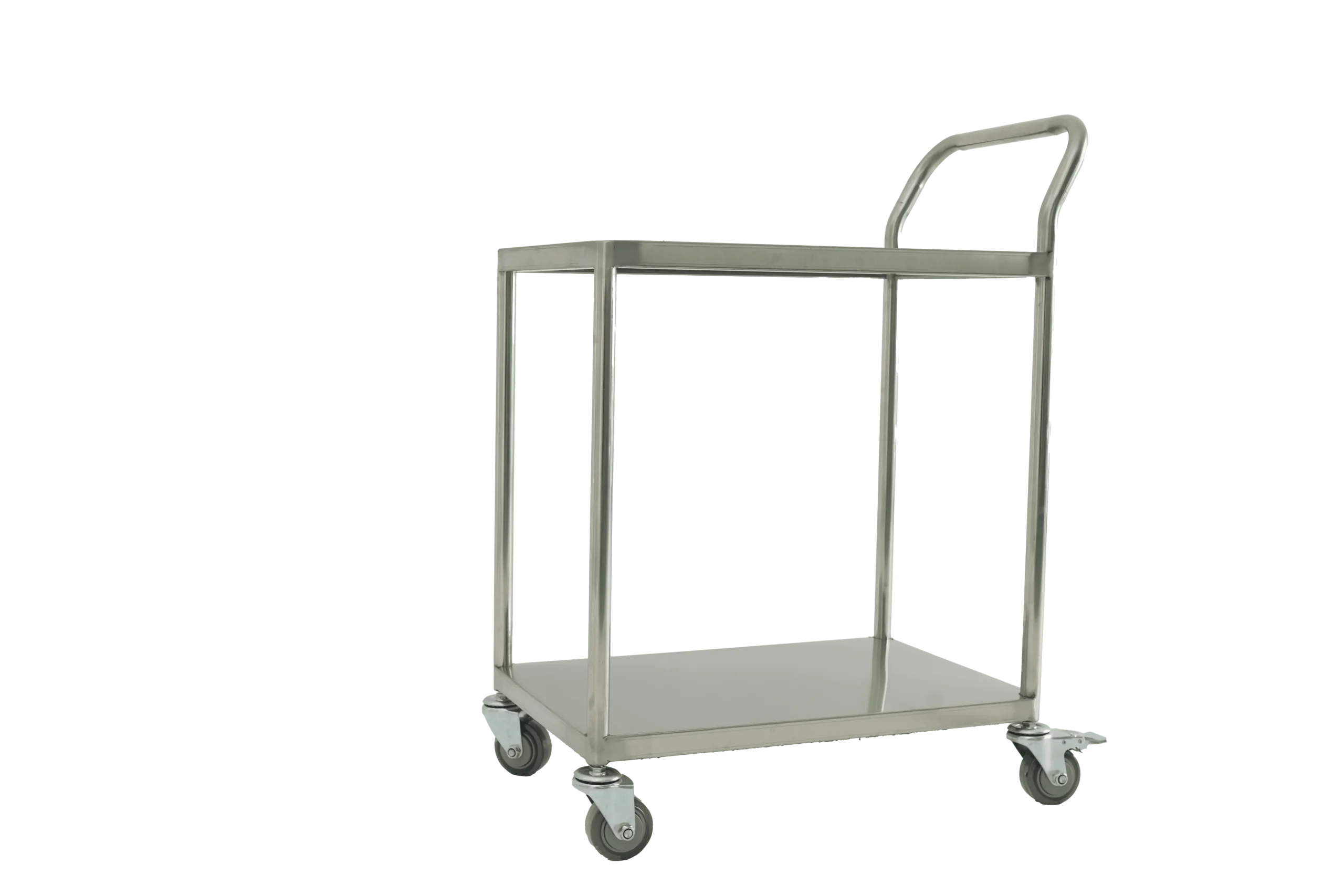 Two-Tier Flatbed Trolley with Single Handle - 图片 2